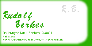 rudolf berkes business card